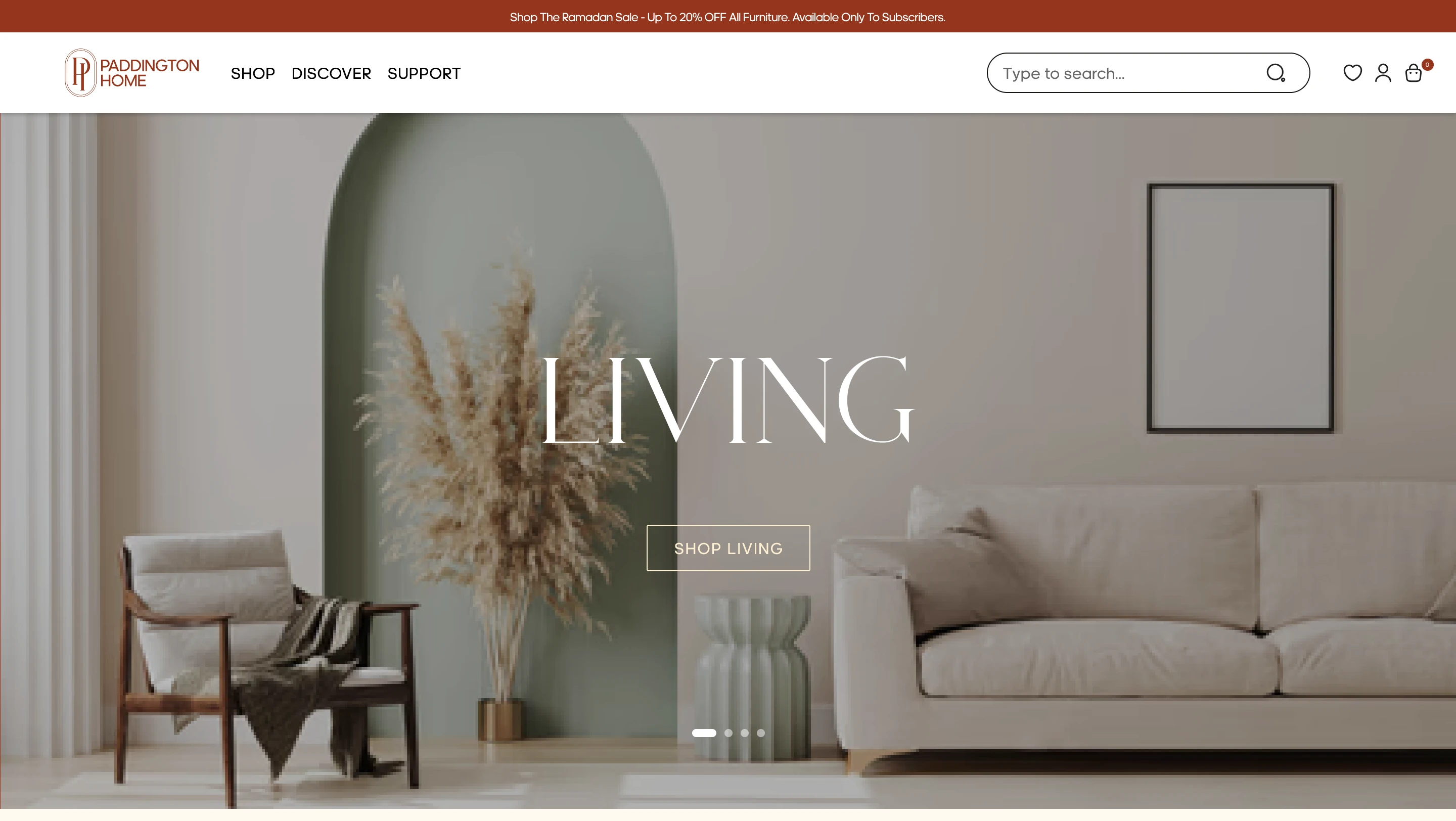 E-Commerce Interface Design for Paddington Home Website preview